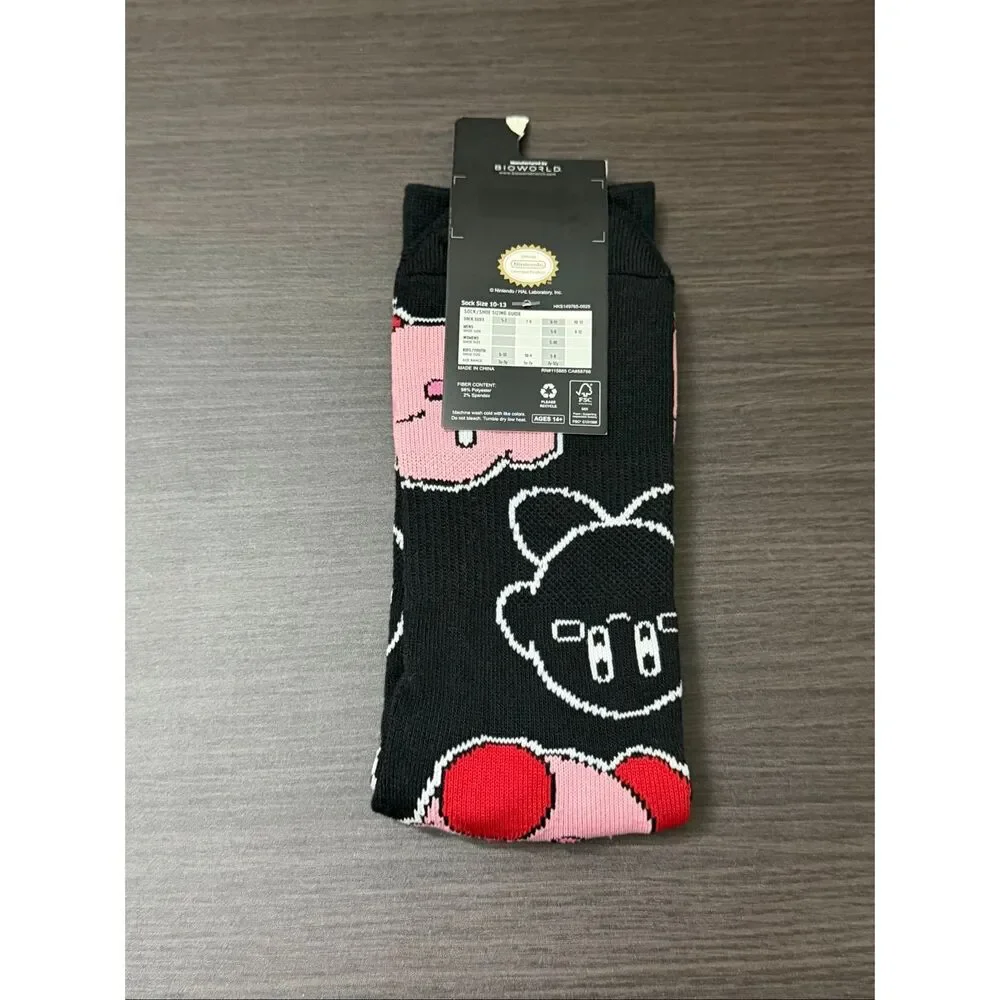Nintendo Kirby Stars Allover Print Crew Socks